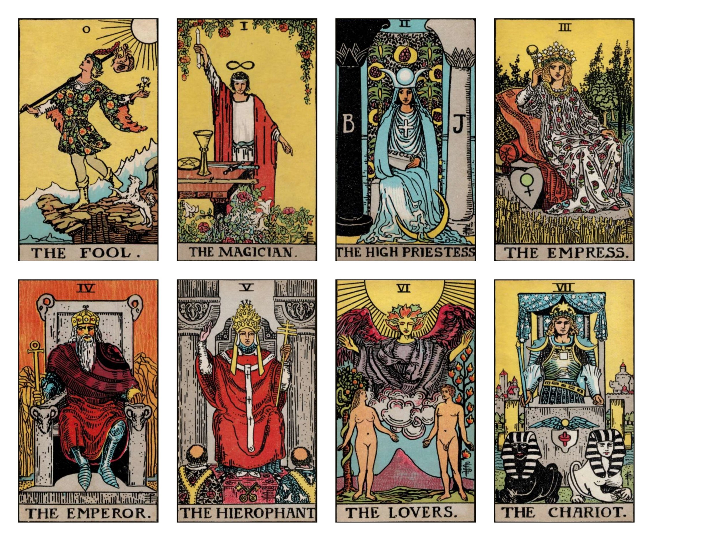 free printable mini tarot cards