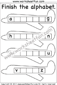 Missing Letters Worksheet / FREE Printable Worksheets - Worksheetfun