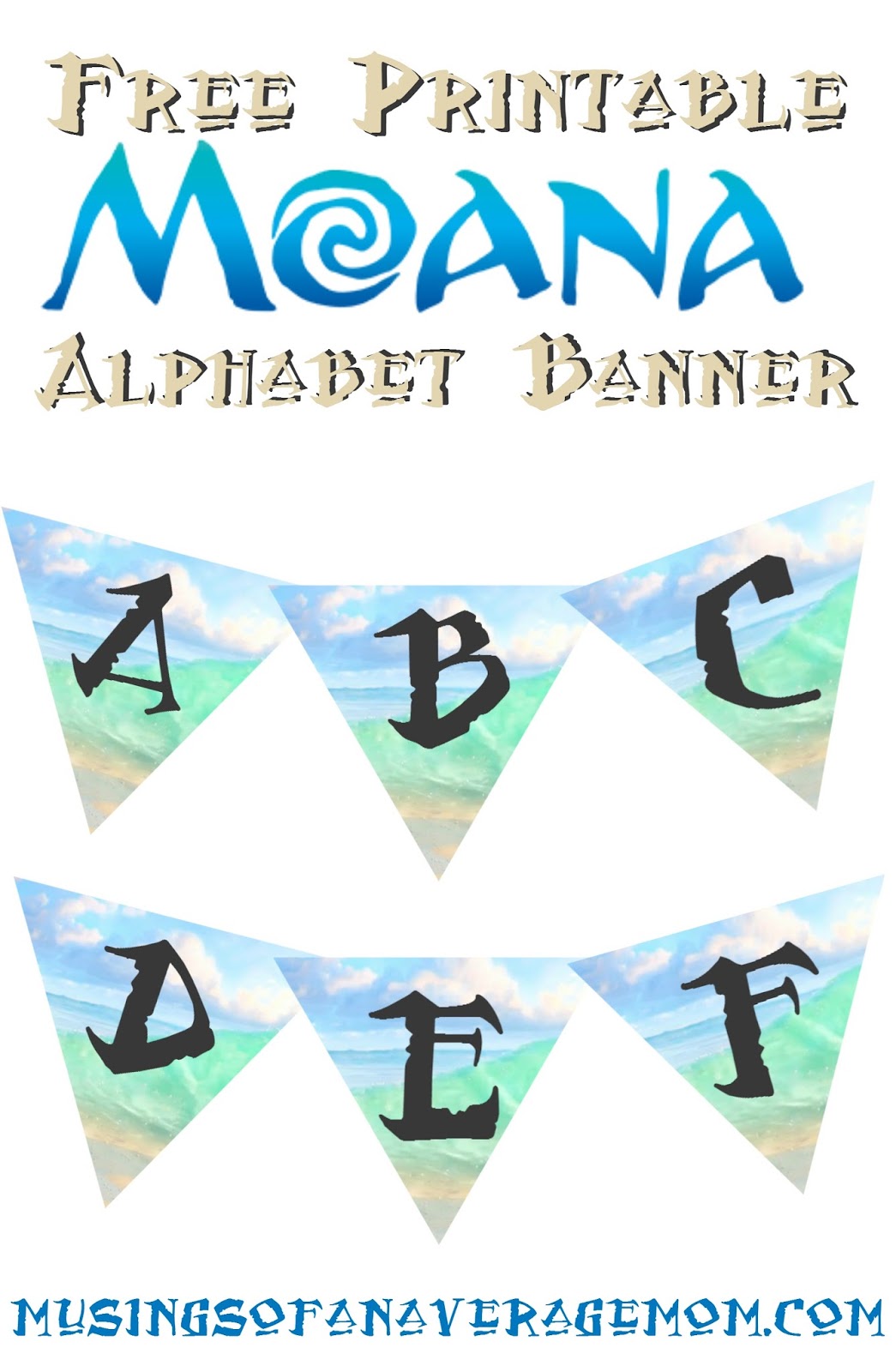 free printable moana happy birthday banner