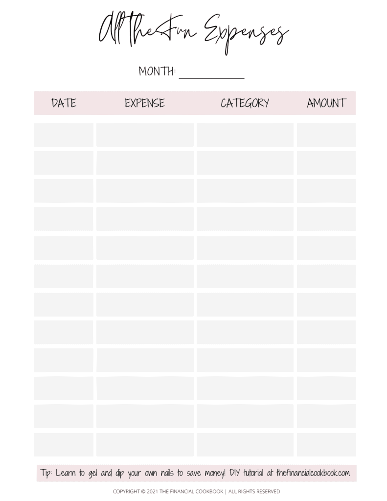FREE Printable Expense Tracker: The Downloadable Budget Binder You ...