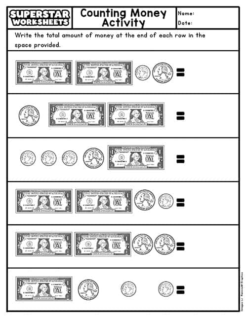 2nd Grade Money Worksheets up to 2 Worksheets Library