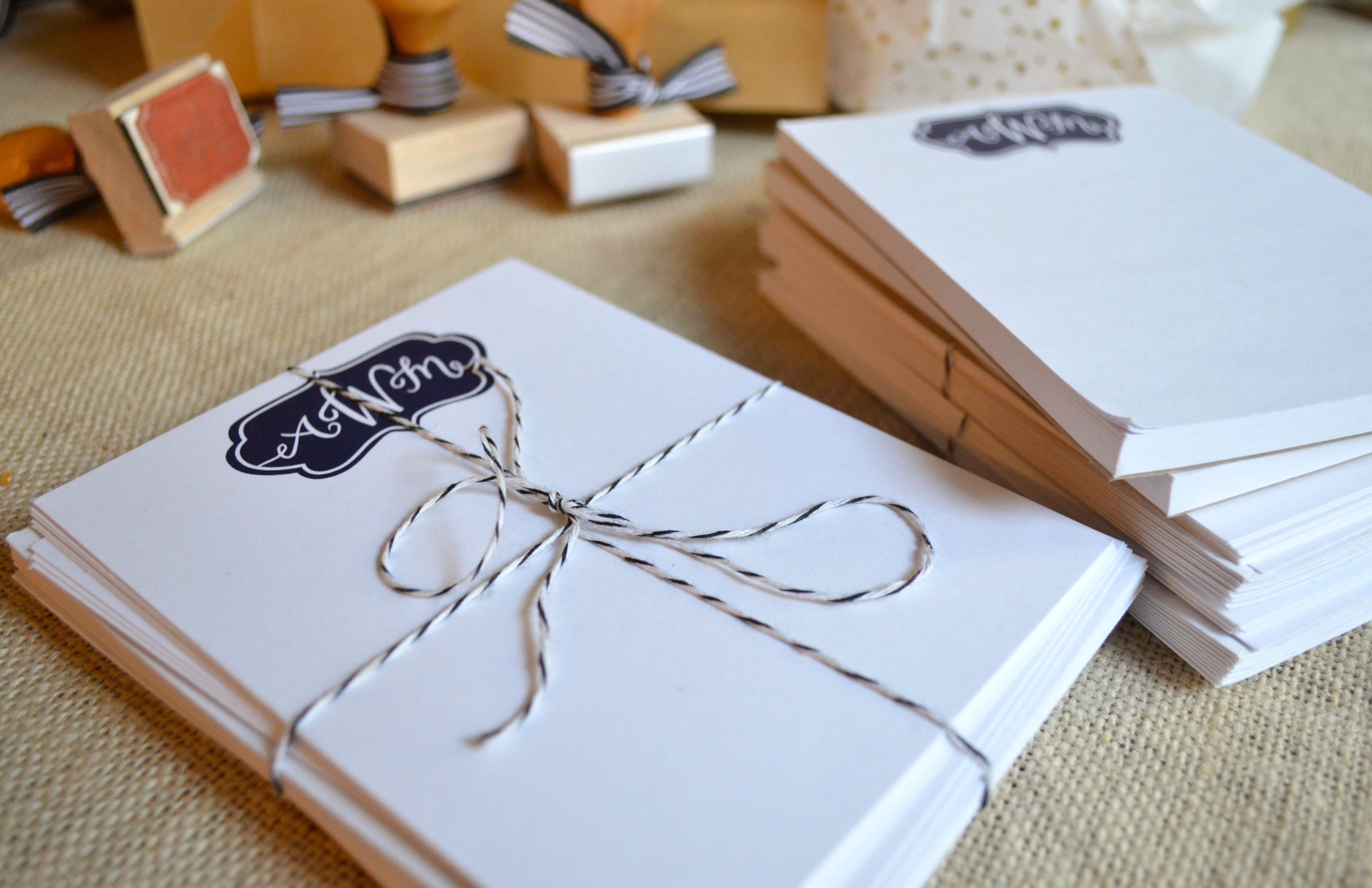 Custom Monogrammed Stationery | One Charming Life