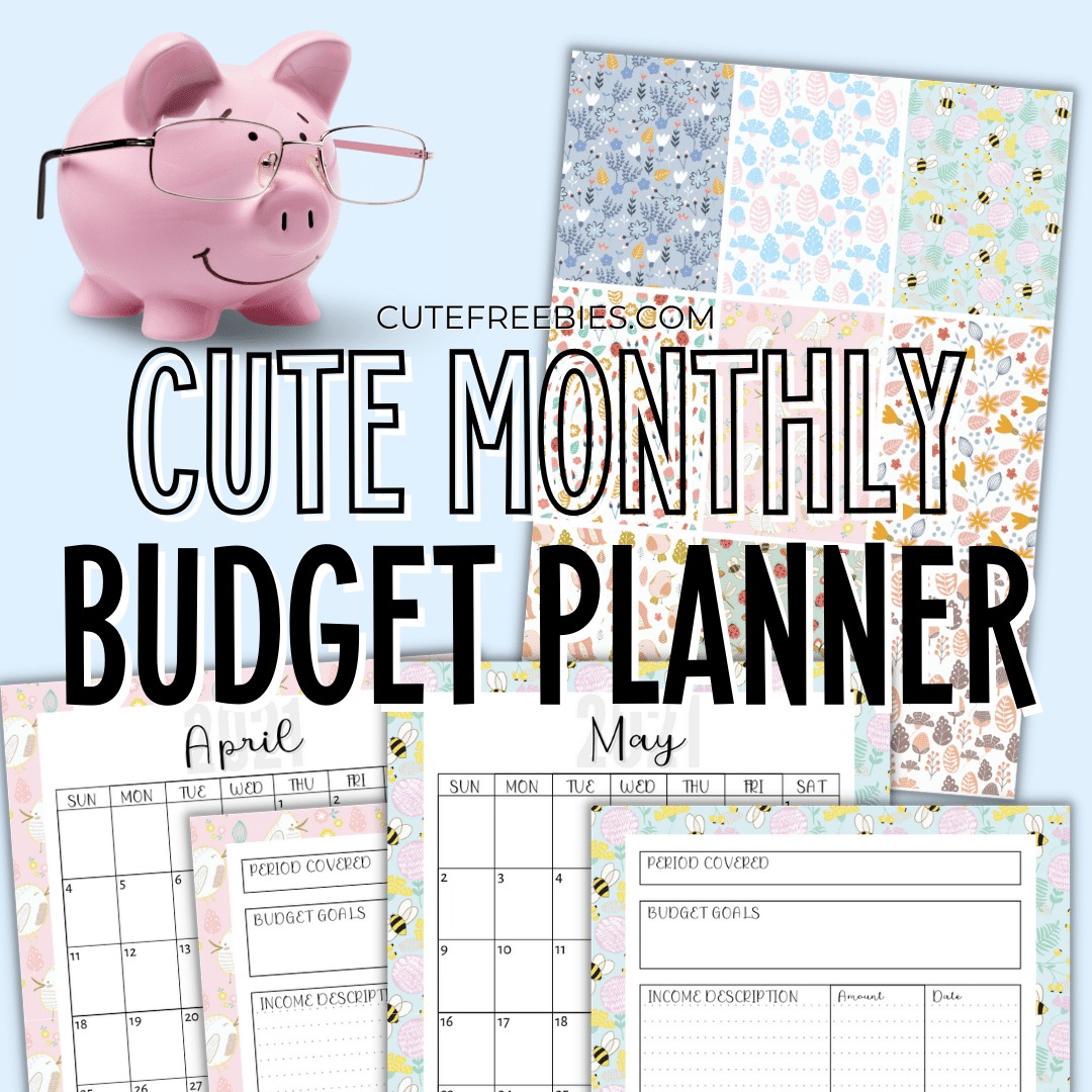 free printable monthly budget planner