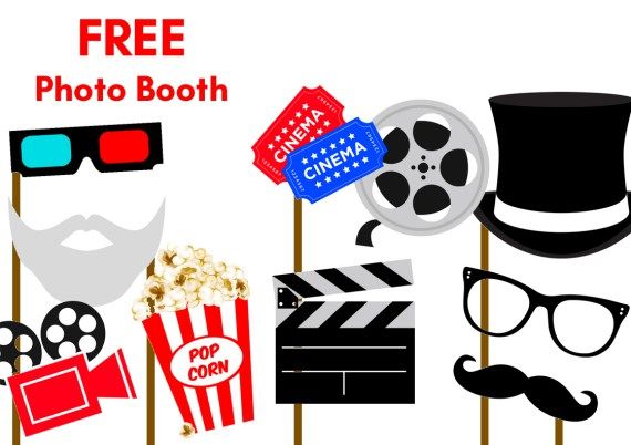 Free Printable Party Photobooth Props - Birthday Party Ideas for Kids