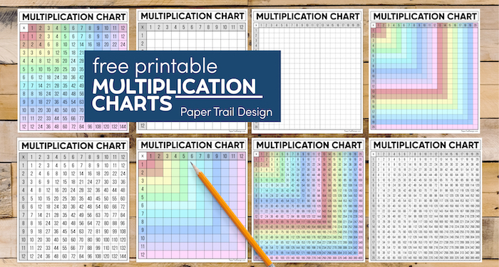 Free Multiplication Chart Printable - Paper Trail Design