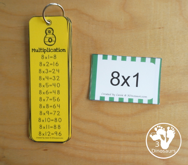 free printable multiplication flash cards