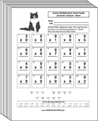 free printable multiplication hidden pictures