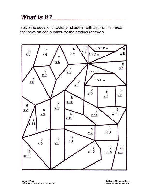 free printable multiplication worksheets for middle school