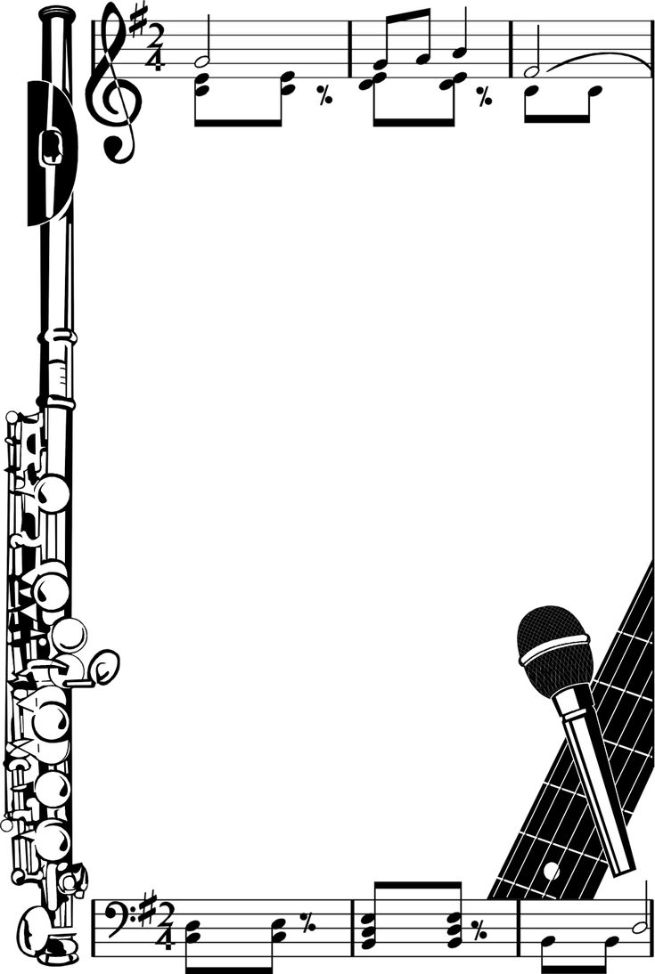 Musical Borders And Frames - 10 Free PDF Printables | Printablee