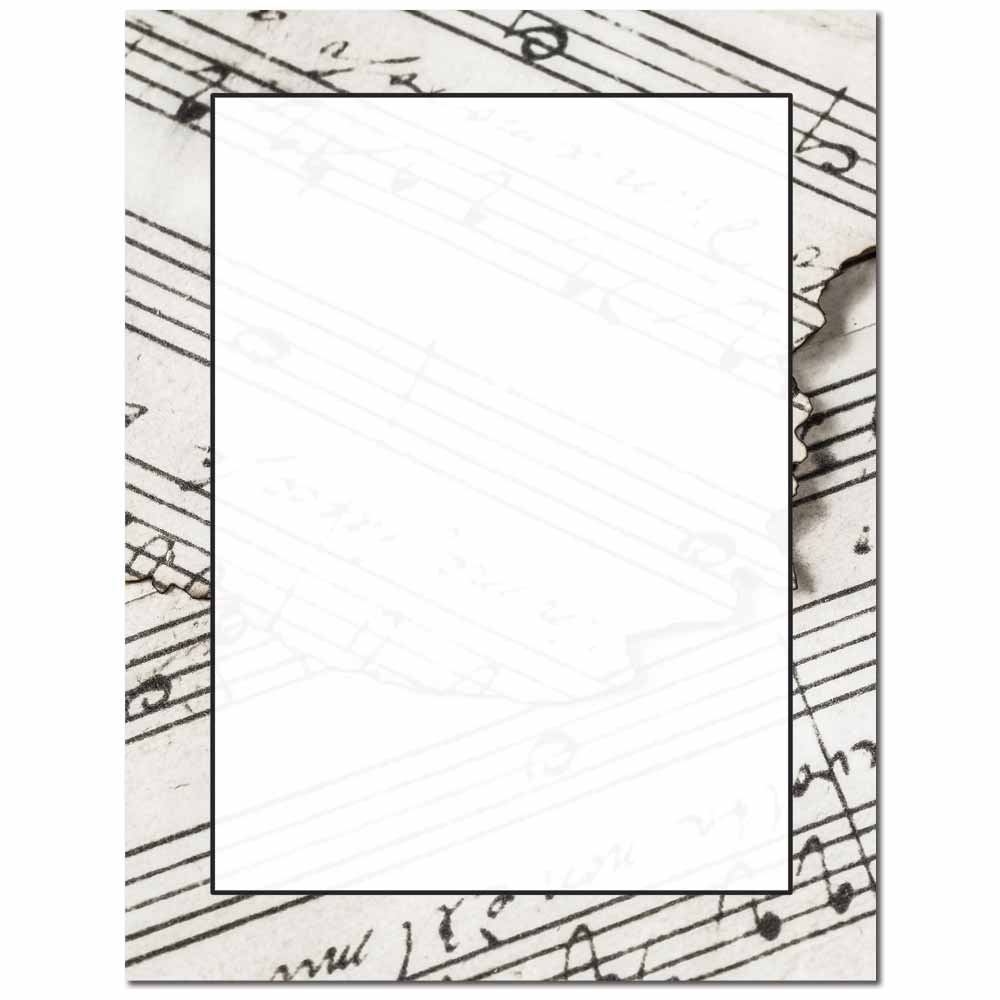 free printable music stationery
