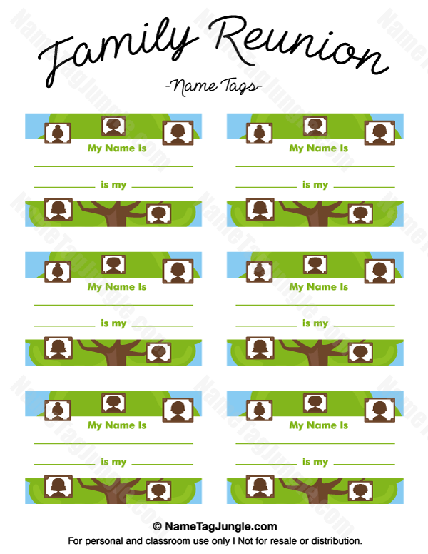 free printable name tags family reunion