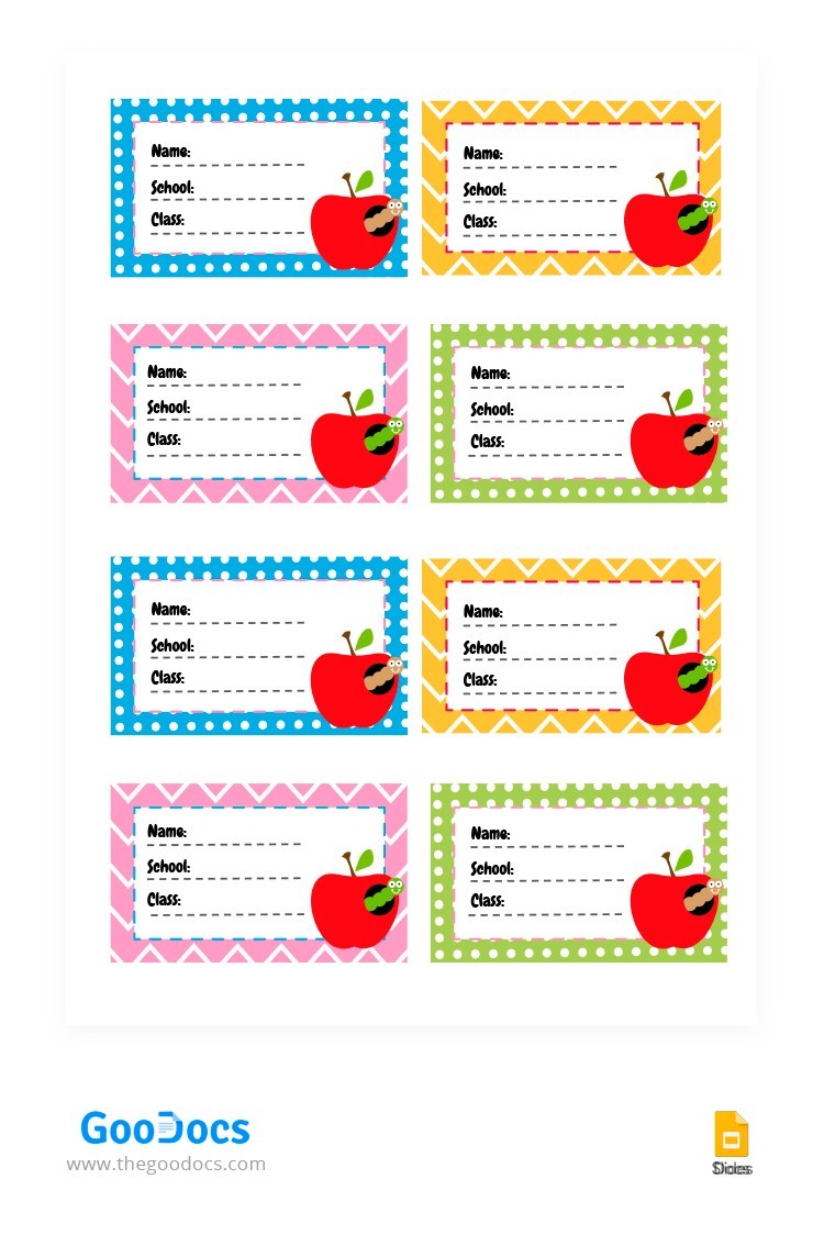 free printable name tags for school books
