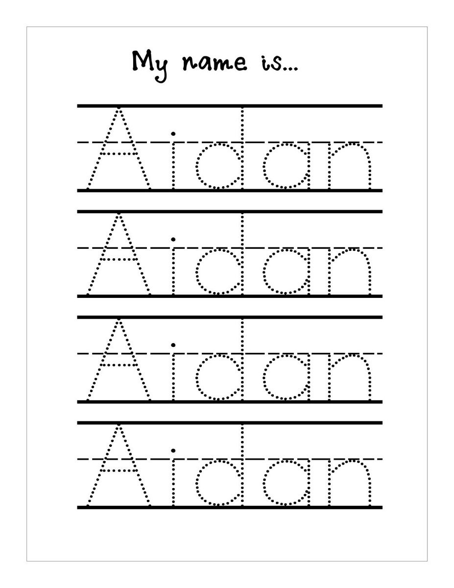 Trace Your Name Worksheets | Activity Shelter | Tracing worksheets ...