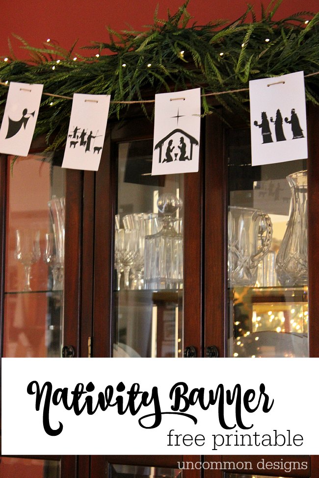 free printable nativity banner