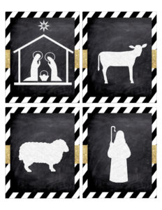 Christmas Nativity Banner Free Printable - Paper Trail Design