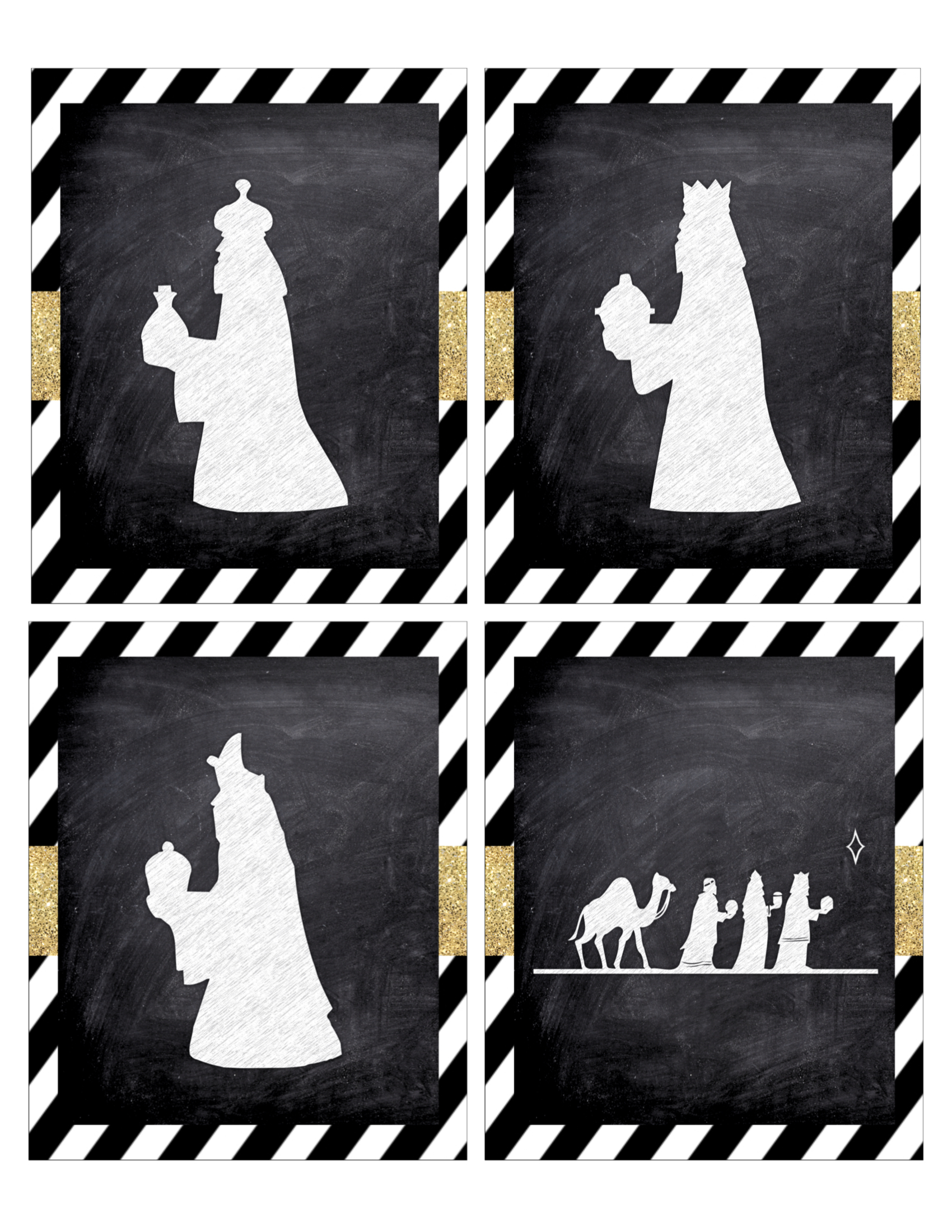 Christmas Nativity Banner Free Printable - Paper Trail Design