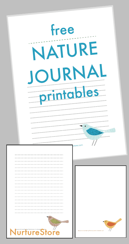 Free printable nature journal pages for kids - NurtureStore