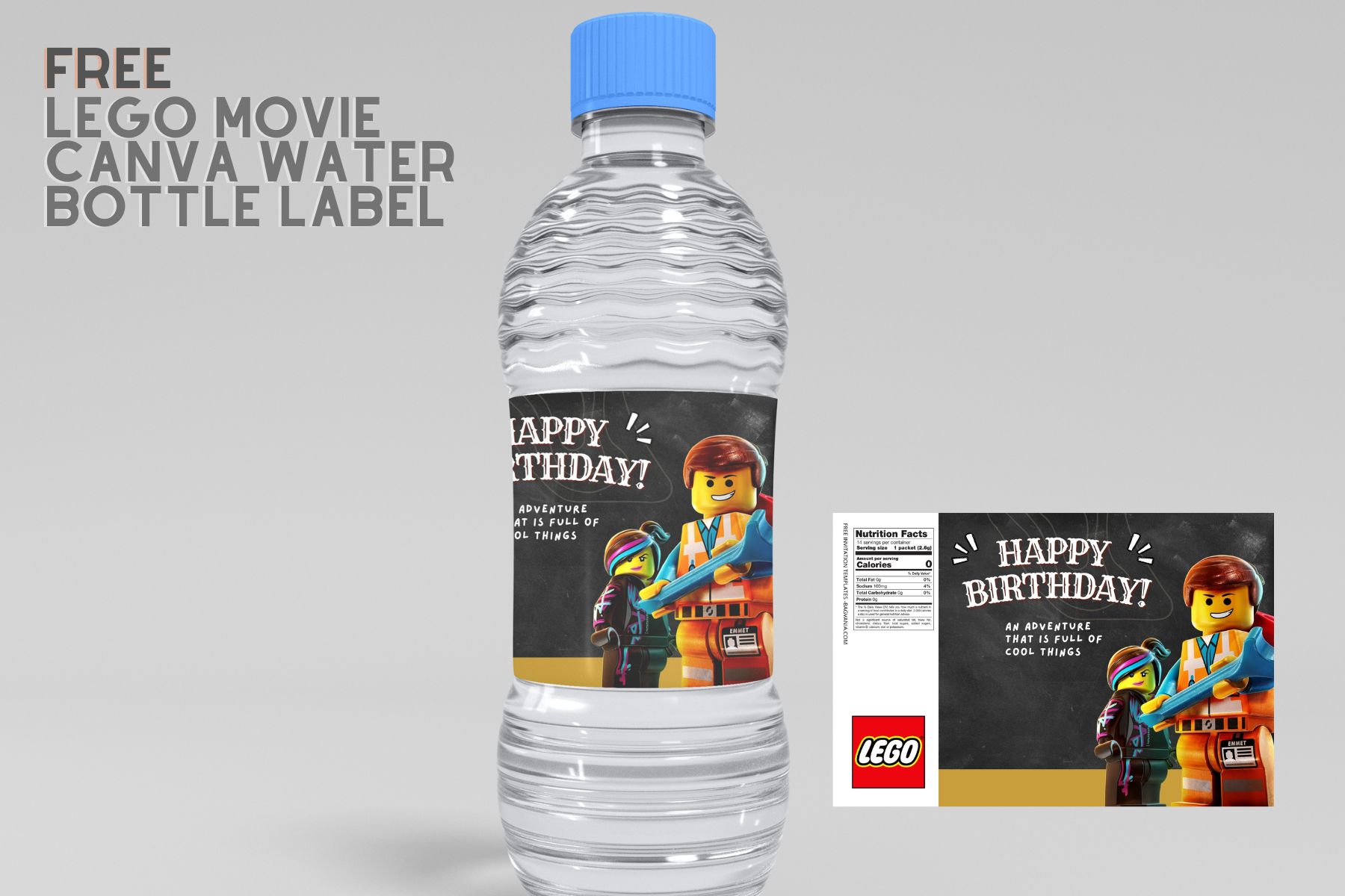 free printable nerf water bottle labels