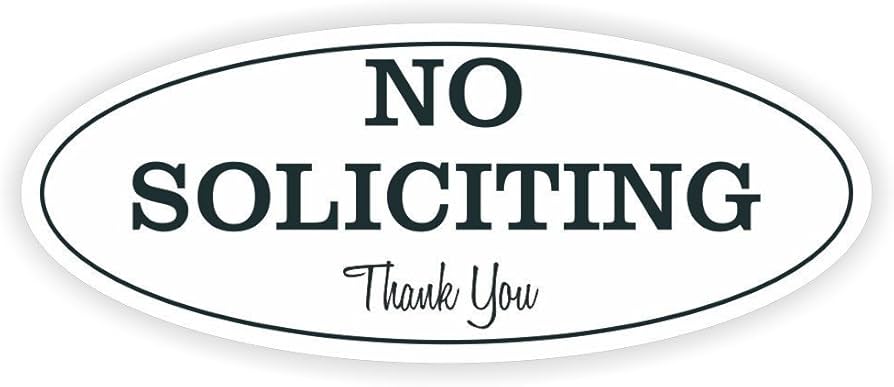 amazon-no-soliciting-sign-digitally-printed-indoor-outdoor