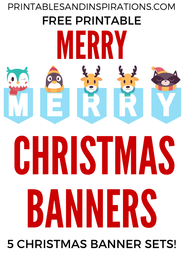 Free Printable Merry Christmas Banners! - Printables and Inspirations