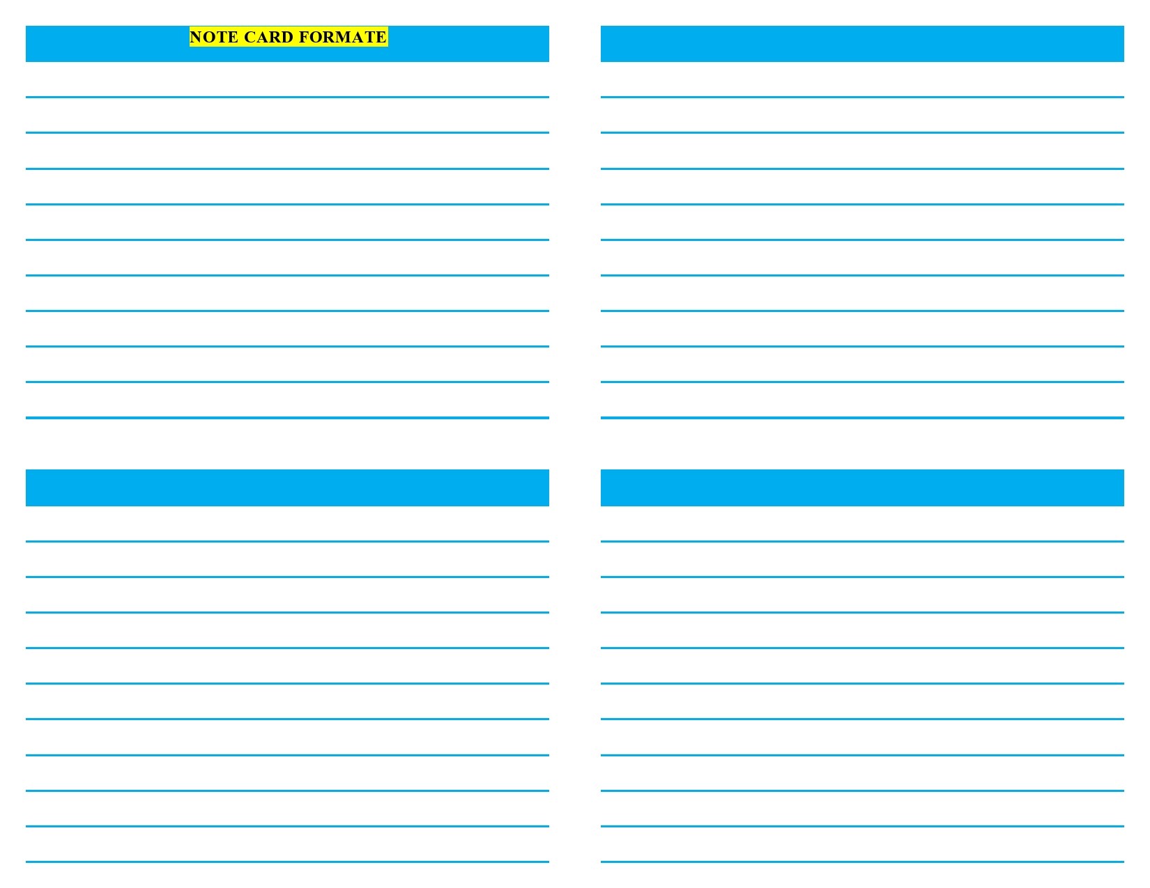 39 Simple Note Card Templates &  Designs ᐅ TemplateLab