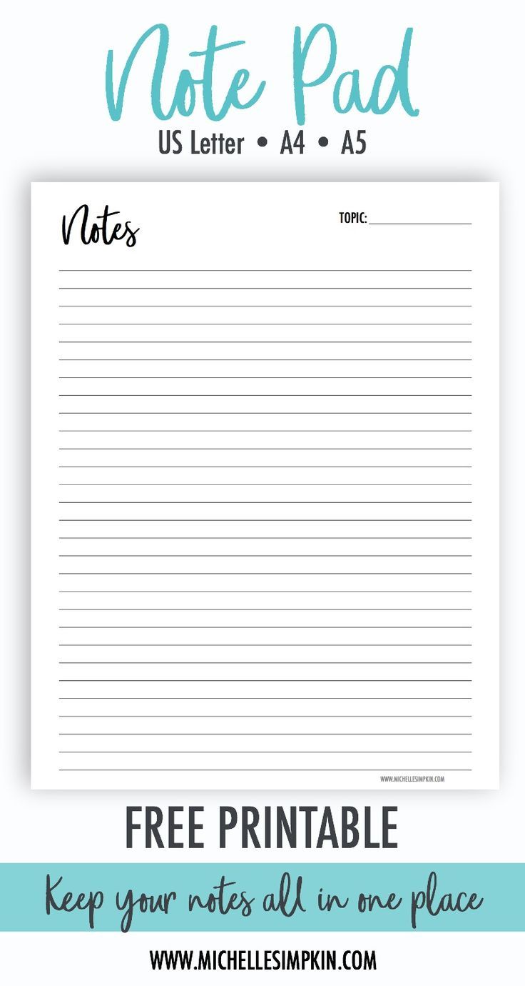 free printable note paper templates