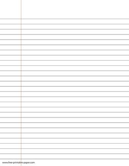 free printable notebook paper wide ruled