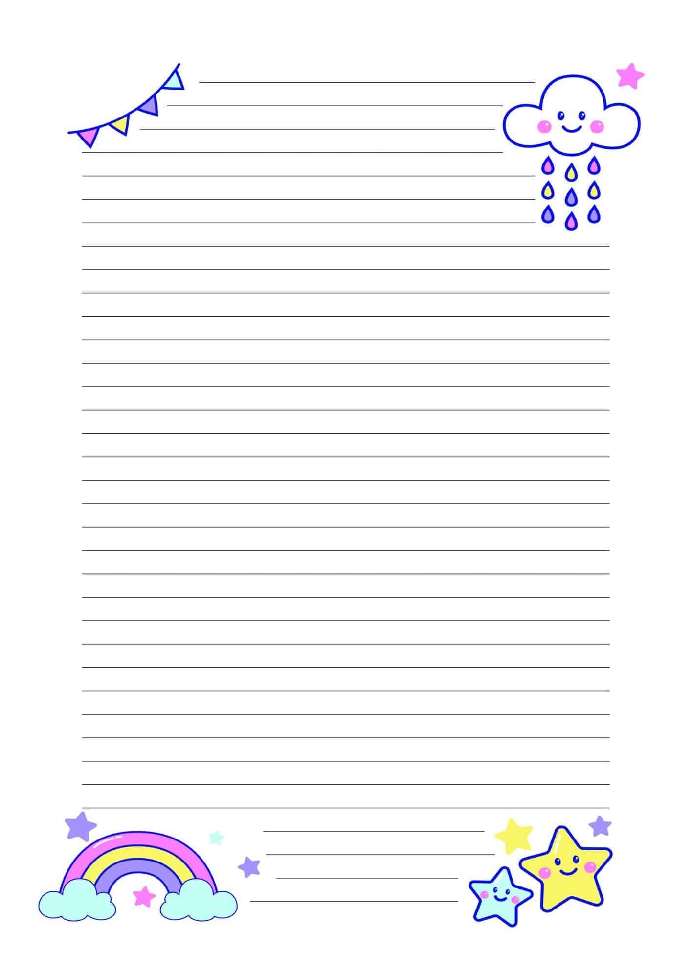 Cute Lined Paper Printable 13 - Free Printable Notebook Paper 11 
