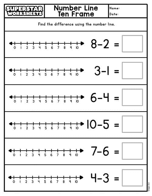 Number Lines -Worksheets Library