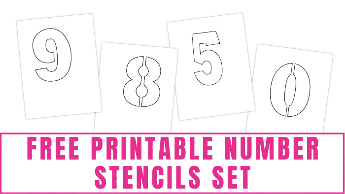 free printable number stencils for painting