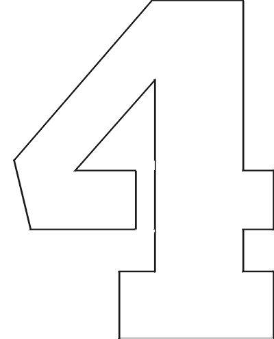 free printable number stencils templates