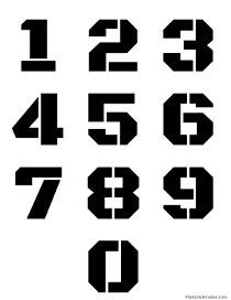 free printable number stencils templates