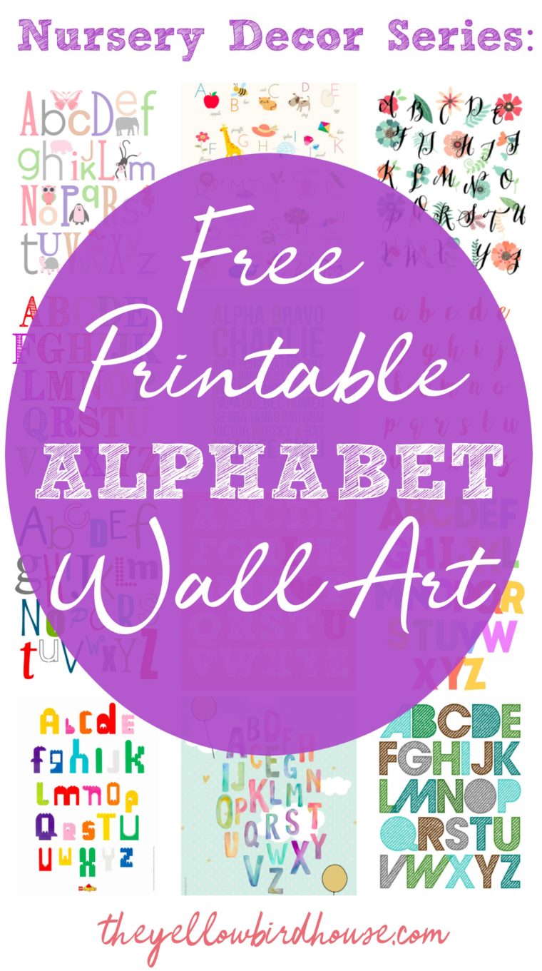free printable numbers wall art