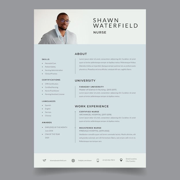 free printable nursing resume templates