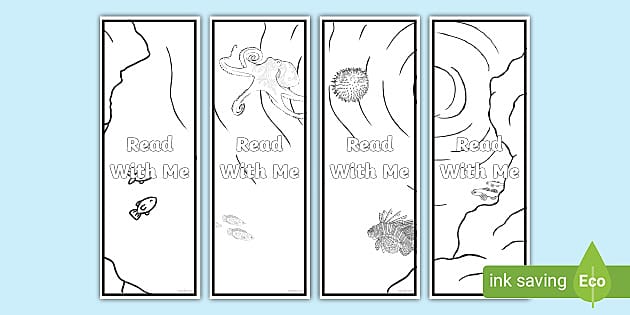 free printable ocean bookmarks