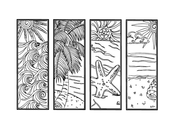 free printable ocean bookmarks