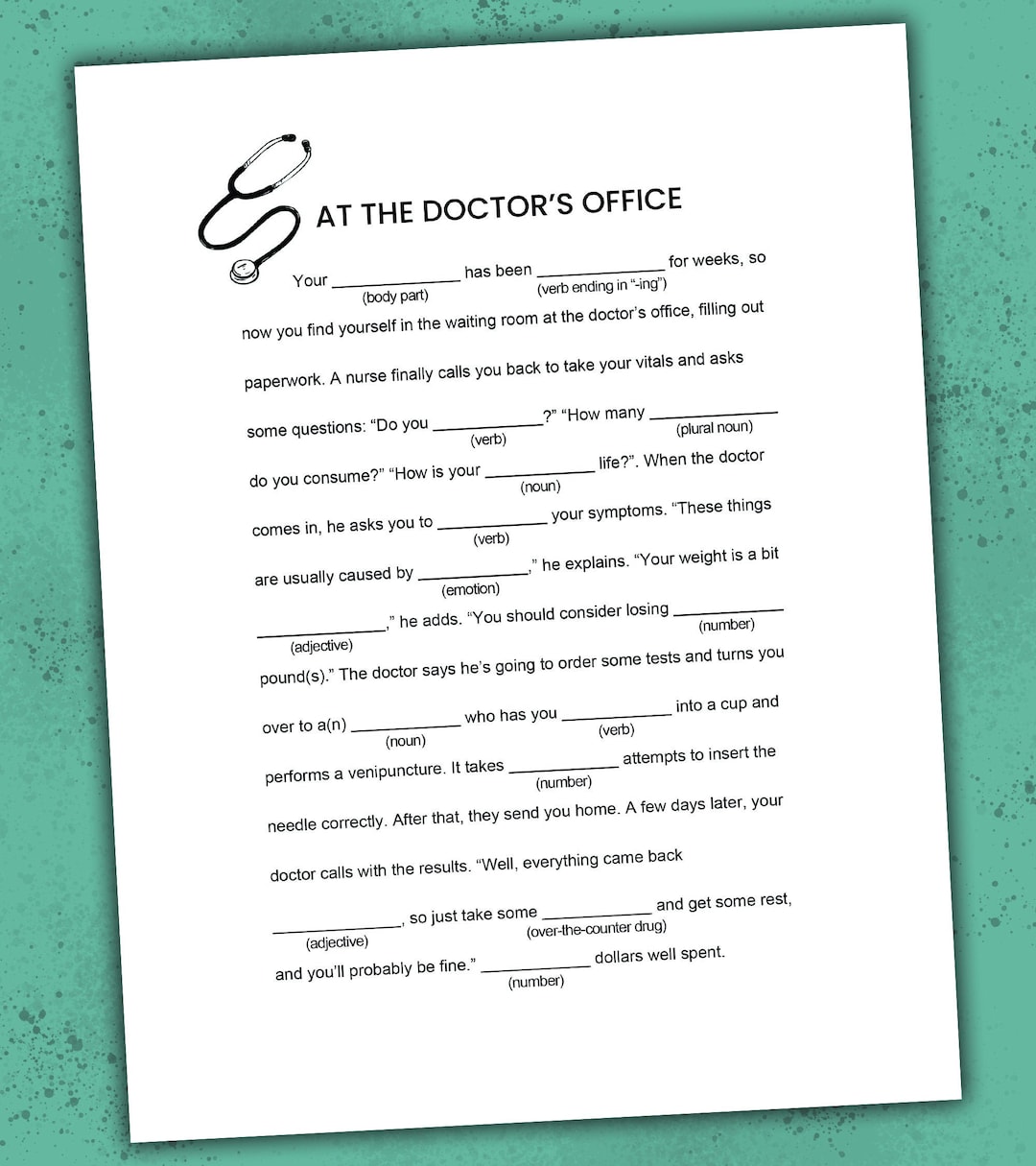 Free free printable office mad libs, Download Free free printable ...