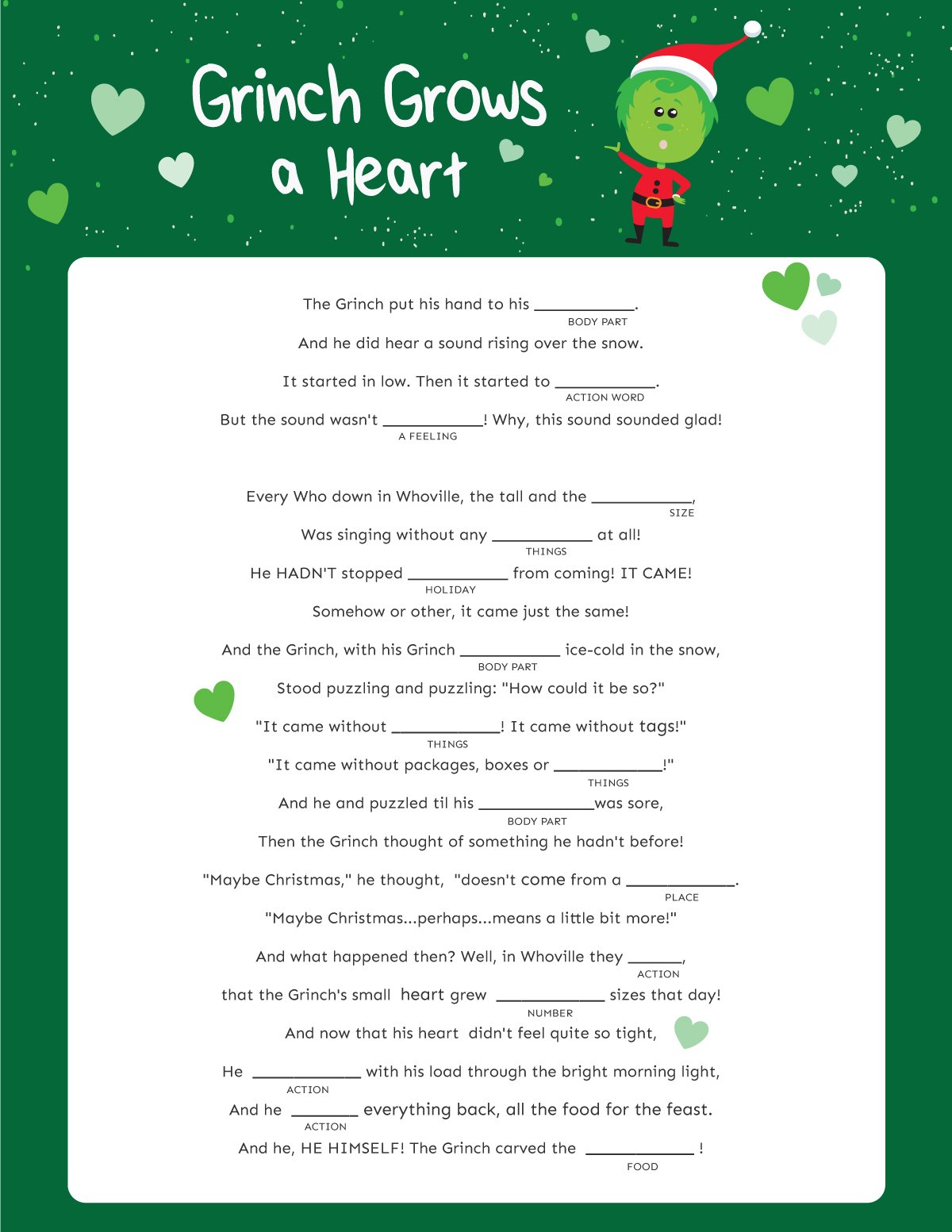 Printable Office Christmas Mad Libs Party Game Print Games Now Printable Office Christmas Mad Libs Party Game Print Games Now