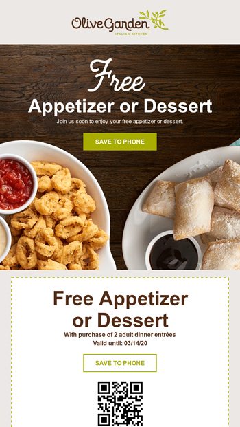 free printable olive garden coupons