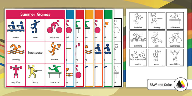 Summer Games Bingo for K-2nd Grade (teacher made) - Twinkl