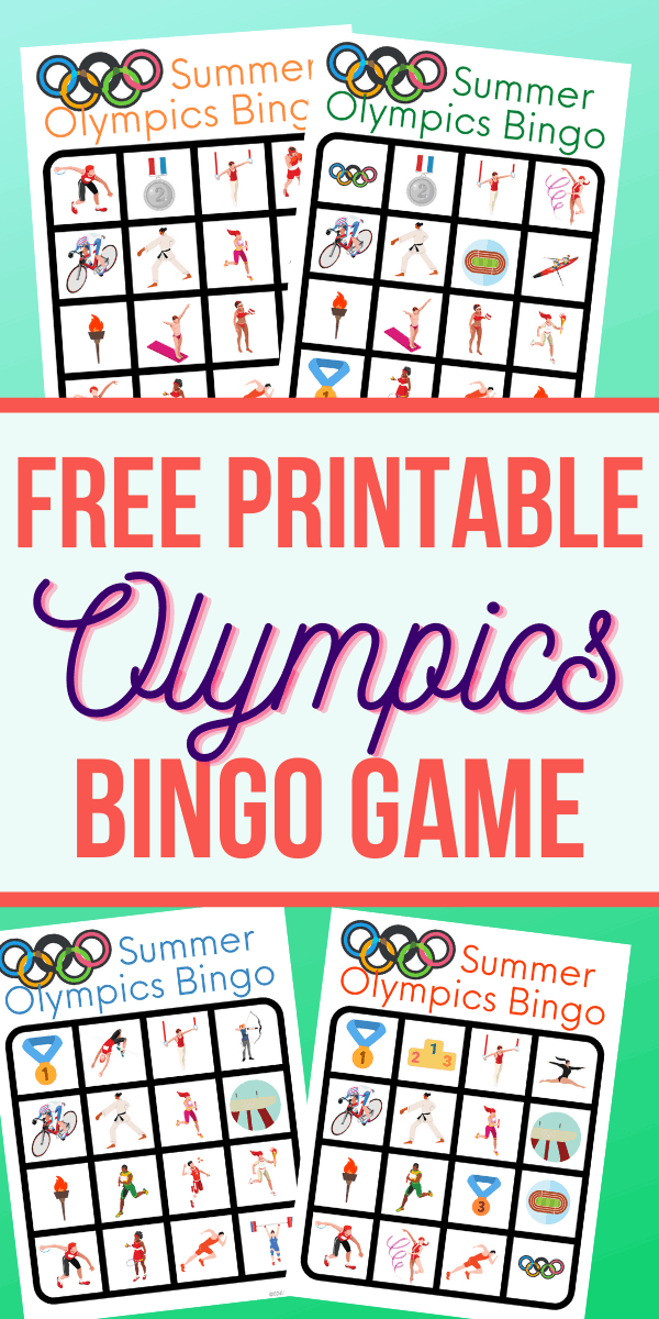 free printable olympic bingo cards