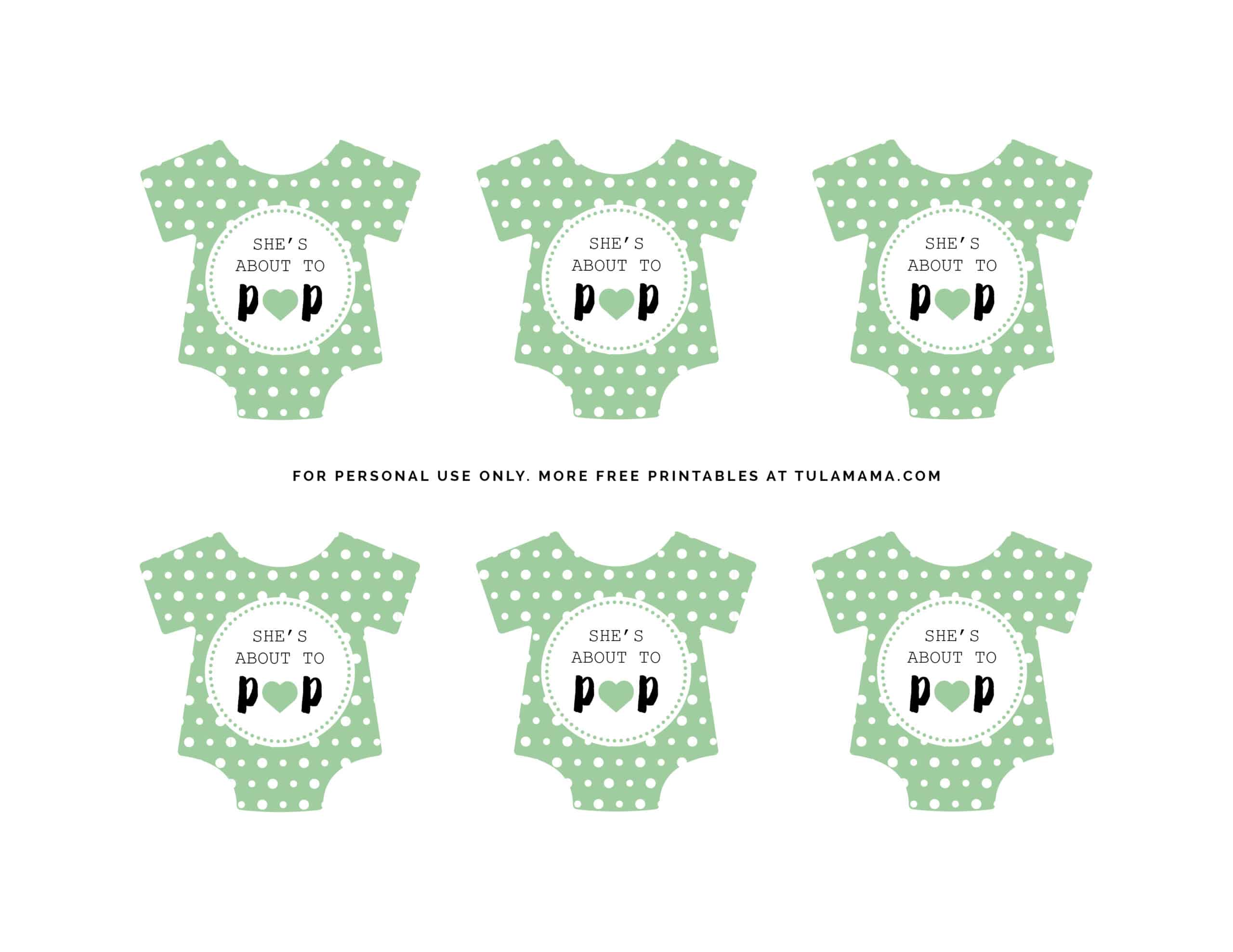 Free Printable Baby Onesie Template For Baby Shower Decorations ...