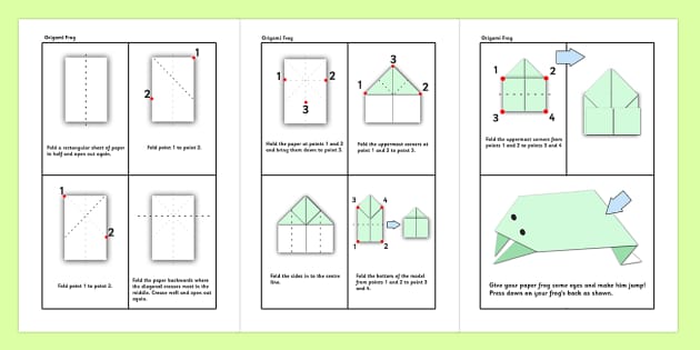free printable origami paper instructions