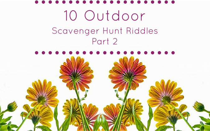 free printable outdoor treasure hunt clues