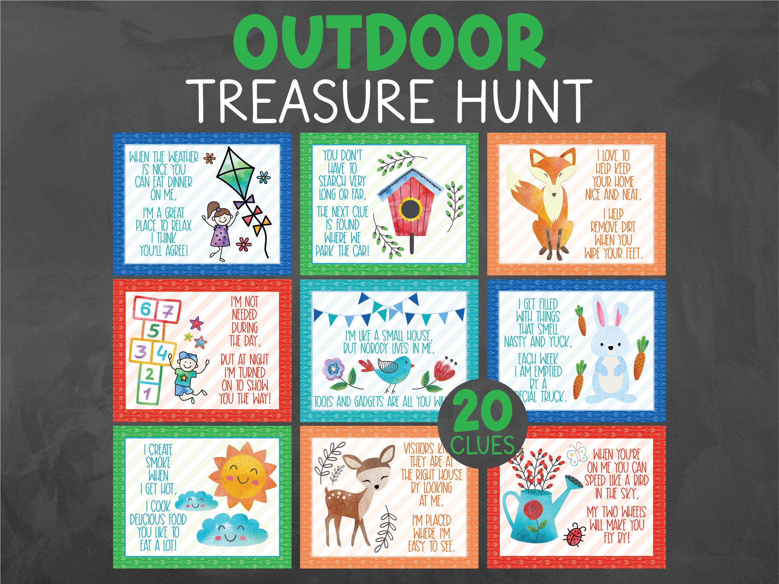 Outdoor Treasure Hunt Clues Outdoor Scavenger Hunt Clues Outdoor 