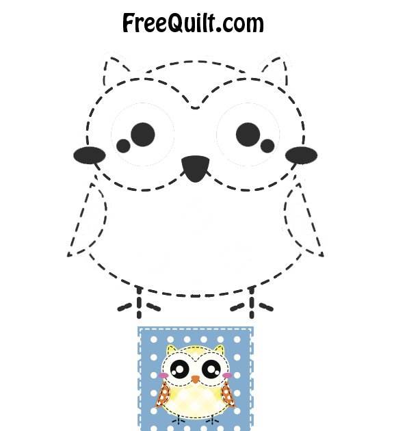 free printable owl applique pattern