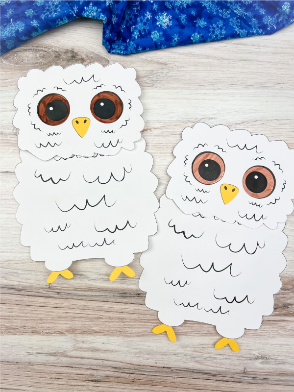Owl Babies Puppet Craft For Kids [Free Template]