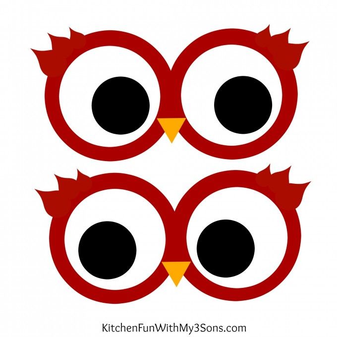 free printable owl eyes