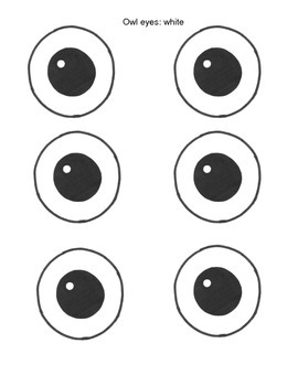 free printable owl eyes