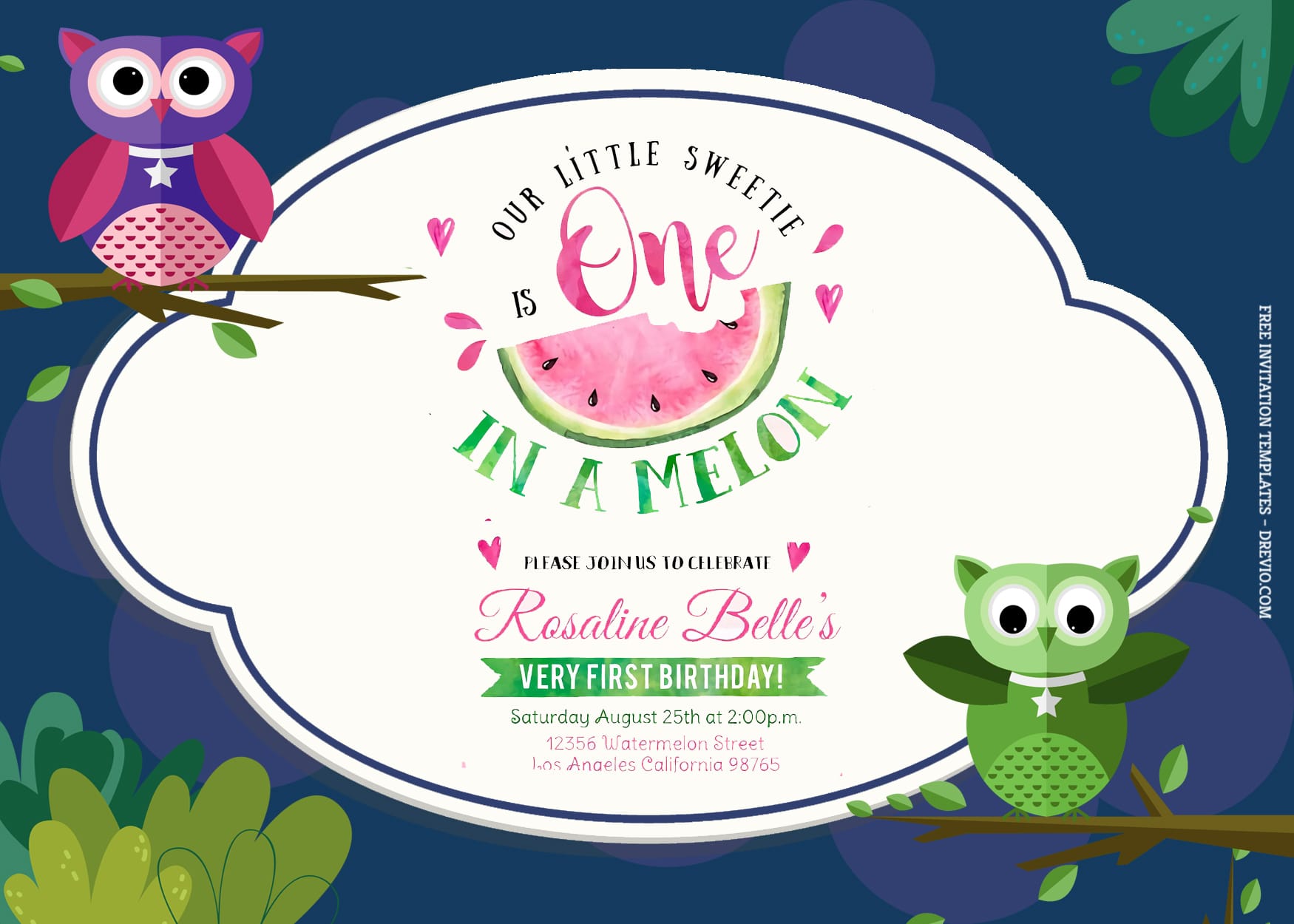 7+ Cute And Colorful Owl Birthday Invitation Templates - Download ... - Worksheets Library 7-cute-and-colorful-owl-birthday-invitation-templates-download-worksheets-library